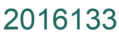 Number 2016133 green image