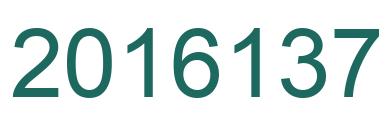 Number 2016137 green image