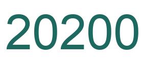 Number 20200 green image