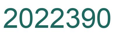 Número 2022390 imagen verde