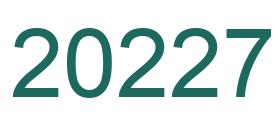 Zahl 20227 grün bild