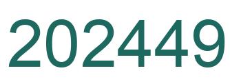 Number 202449 green image