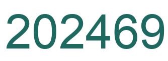 Number 202469 green image