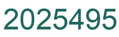 Number 2025495 green image
