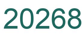 Zahl 20268 grün bild