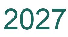 Número 2027 imagen verde