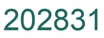 Number 202831 green image