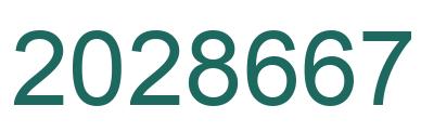 Number 2028667 green image