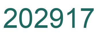 Number 202917 green image