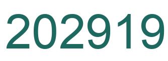 Number 202919 green image