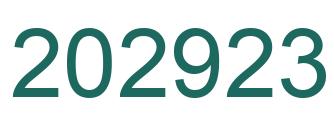 Number 202923 green image