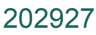 Number 202927 green image