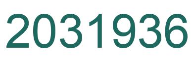 Number 2031936 green image