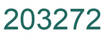 Number 203272 green image