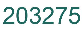 Número 203275 imagen verde