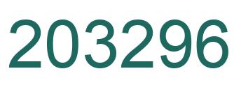 Number 203296 green image