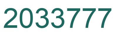 Número 2033777 imagen verde