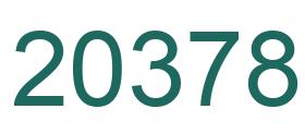 Número 20378 imagen verde