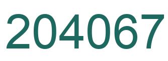 Número 204067 imagen verde