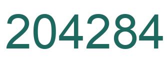Número 204284 imagen verde