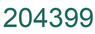 Número 204399 imagen verde