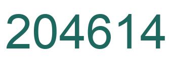 Número 204614 imagen verde