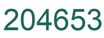 Número 204653 imagen verde