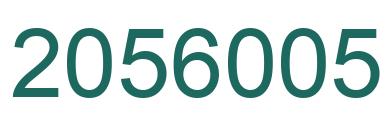 Number 2056005 green image