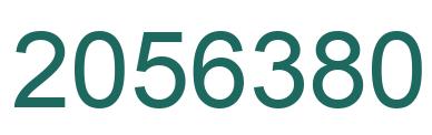 Number 2056380 green image