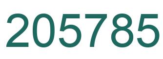 Número 205785 imagen verde