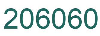 Número 206060 imagen verde