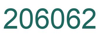 Number 206062 green image