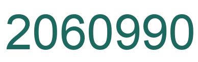 Number 2060990 green image