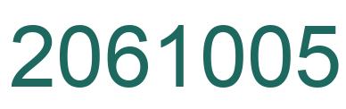 Number 2061005 green image