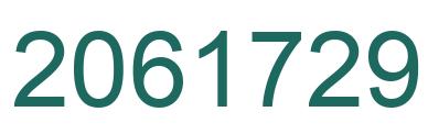 Number 2061729 green image