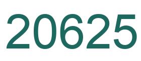 Zahl 20625 grün bild