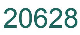 Zahl 20628 grün bild