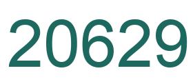 Zahl 20629 grün bild