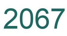 Zahl 2067 grün bild