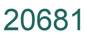 Zahl 20681 grün bild