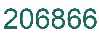 Number 206866 green image