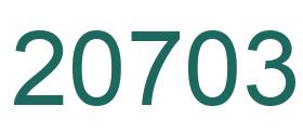 Number 20703 green image