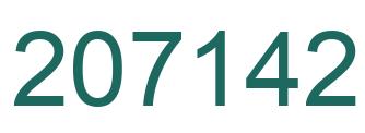 Number 207142 green image