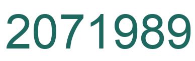 Número 2071989 imagen verde