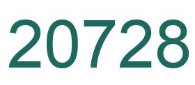 Zahl 20728 grün bild