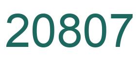 Number 20807 green image