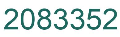 Number 2083352 green image
