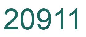 Number 20911 green image