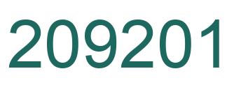 Número 209201 imagen verde