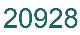 Zahl 20928 grün bild